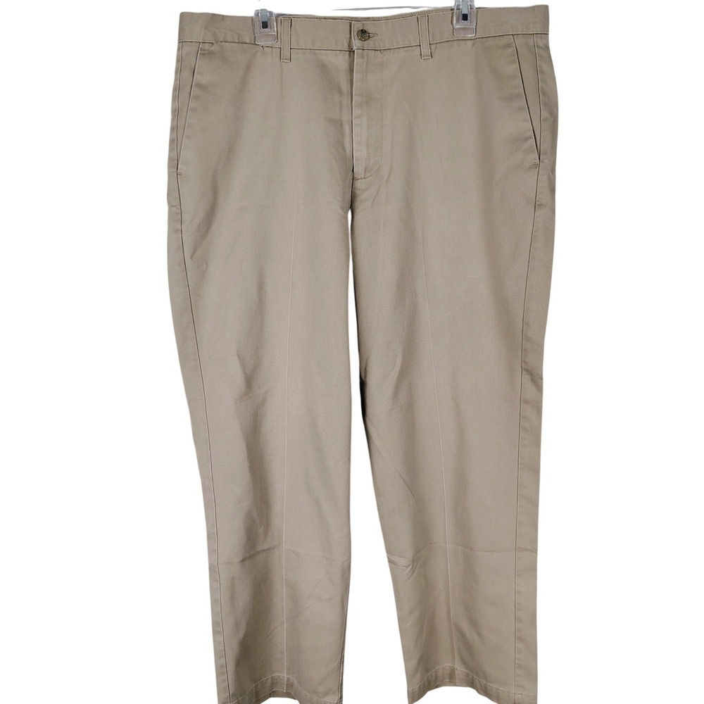 Dockers Mens Khaki Chino Pants Tan Cotton Straight Leg W40 L29 Business Casual
